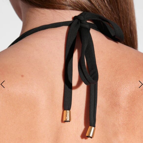 NWT TA3 Triangle Bikini Top Black/Tawny Size M - Picture 6 of 10